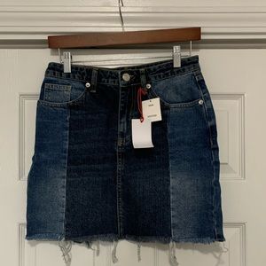 Urban Outfitters Two Tone Denim Skirt